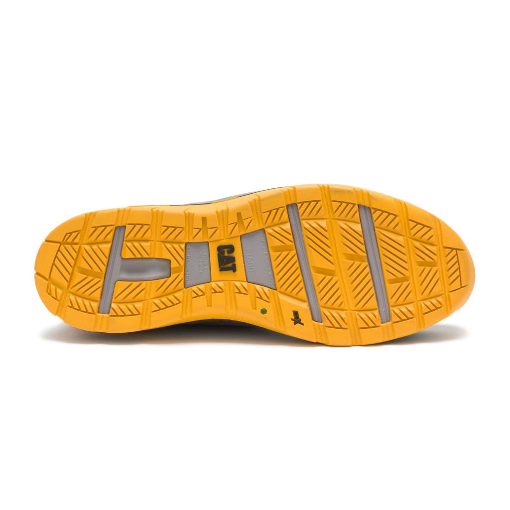 Caterpillar Sprint Suede Alloy Neus Csa Werkschoenen Heren Grey/Orange  Belgie |  BDIVM-6985