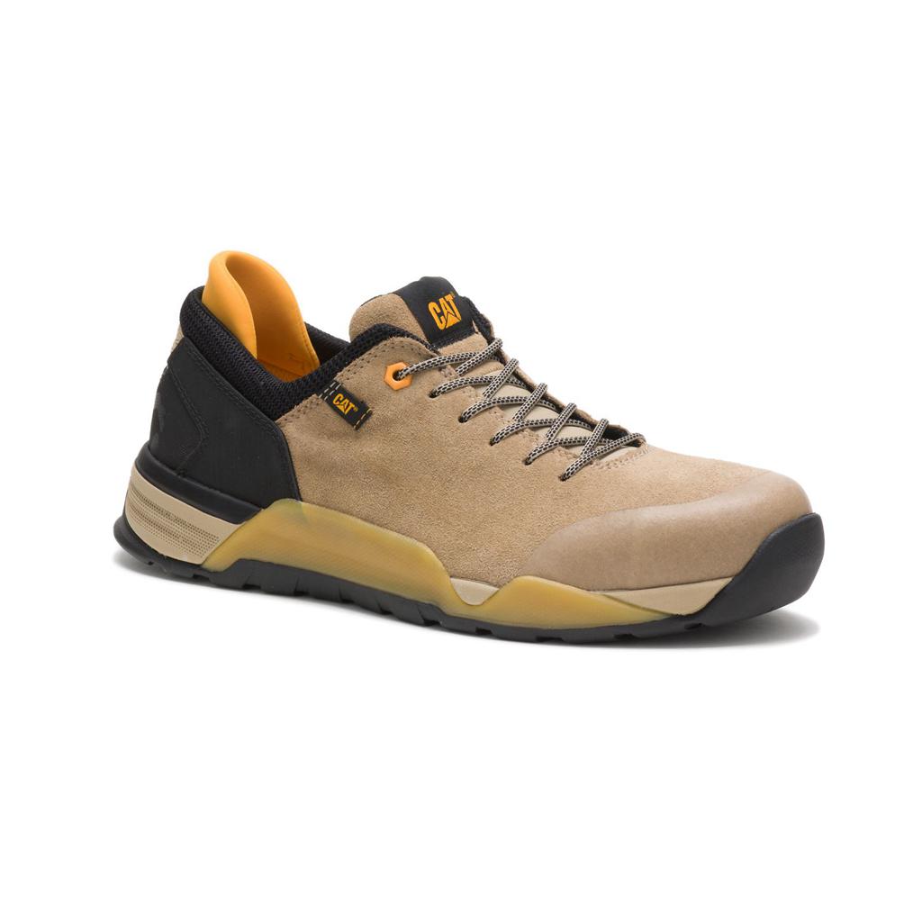 Caterpillar Sprint Suede Alloy Neus Sneakers Heren Khaki  Belgie |  HWZMA-9056