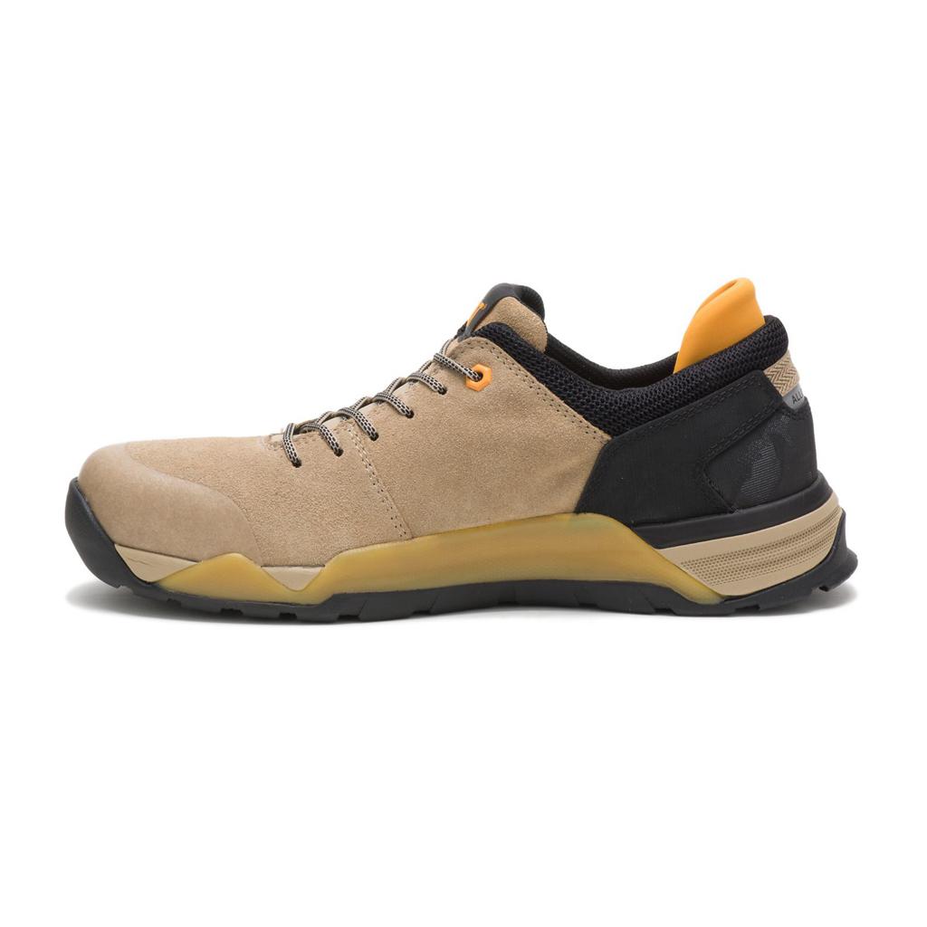 Caterpillar Sprint Suede Alloy Neus Sneakers Heren Khaki  Belgie |  HWZMA-9056