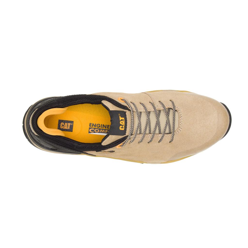 Caterpillar Sprint Suede Alloy Neus Sneakers Heren Khaki  Belgie |  HWZMA-9056