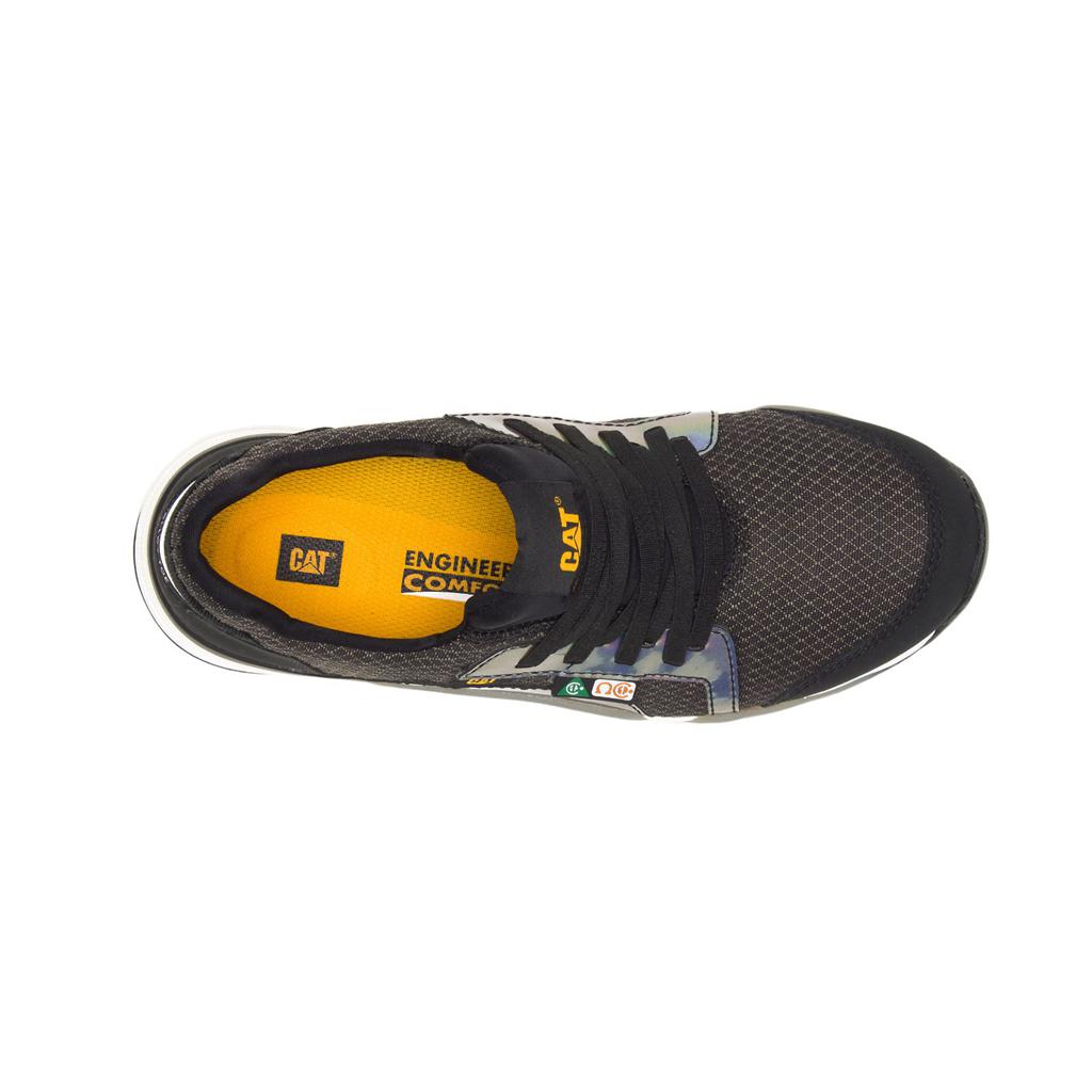 Caterpillar Sprint Textiel Alloy Neus Csa Werkschoenen Dames Zwart  Belgie |  ECFDK-7490