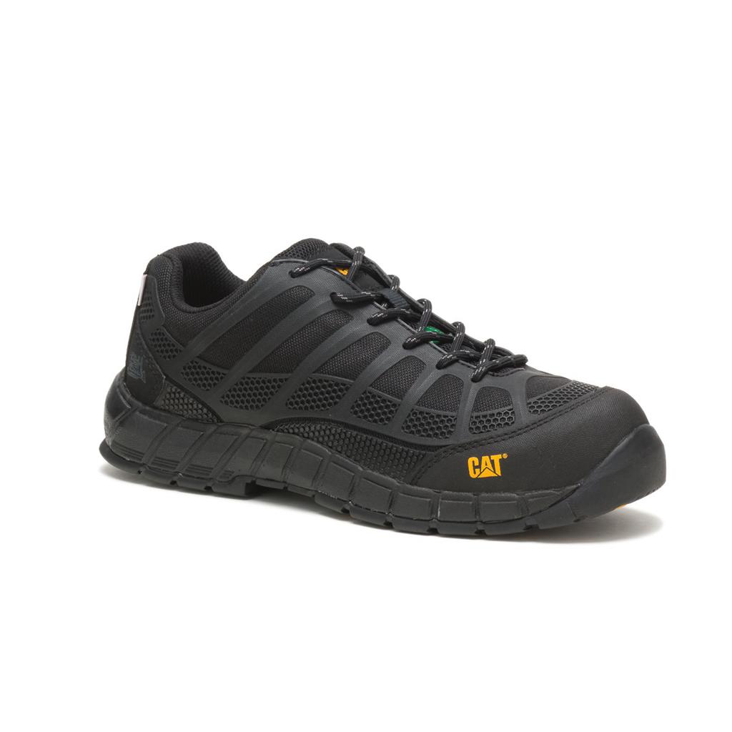 Caterpillar Streamline Csa Shoe (Composite Neus, Non Metallic) Werkschoenen Heren Zwart  Belgie |  FPION-0489