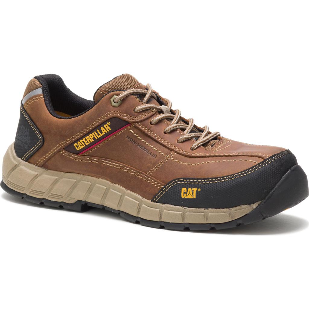 Caterpillar Streamline Leren Composite Neus Sneakers Heren Bruin  Belgie |  MNKQF-5609