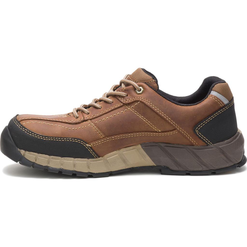 Caterpillar Streamline Leren Composite Neus Sneakers Heren Bruin  Belgie |  MNKQF-5609