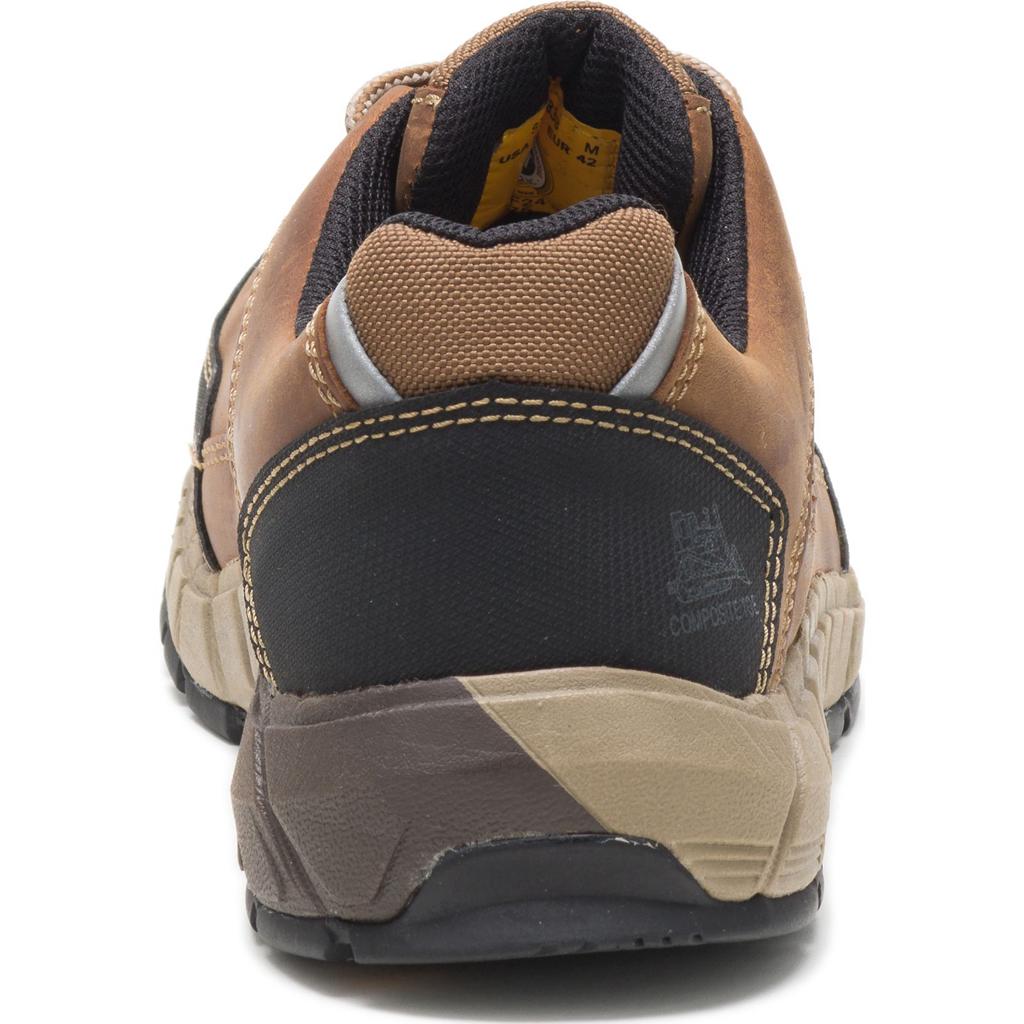 Caterpillar Streamline Leren Composite Neus Sneakers Heren Bruin  Belgie |  MNKQF-5609