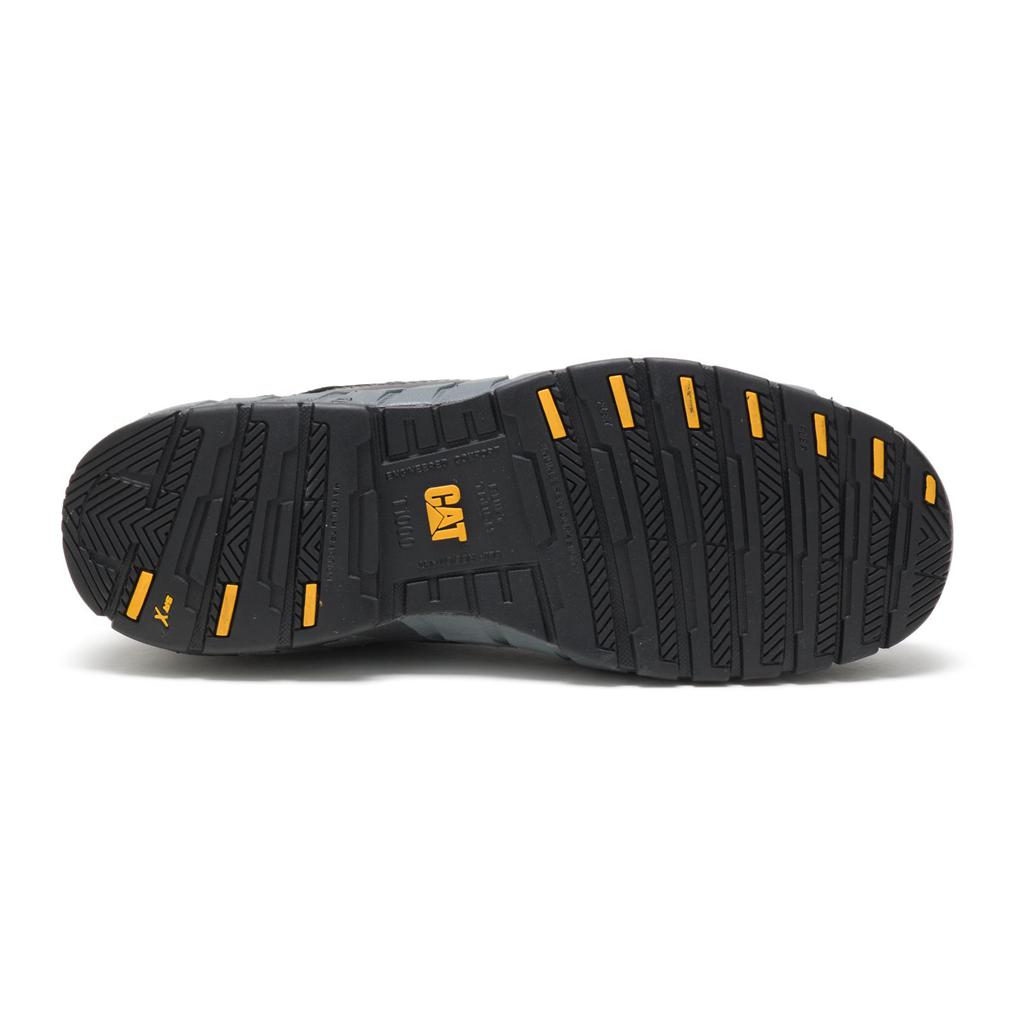 Caterpillar Streamline Leren Composite Neus Werkschoenen Heren Zwart  Belgie |  RBUHM-7083