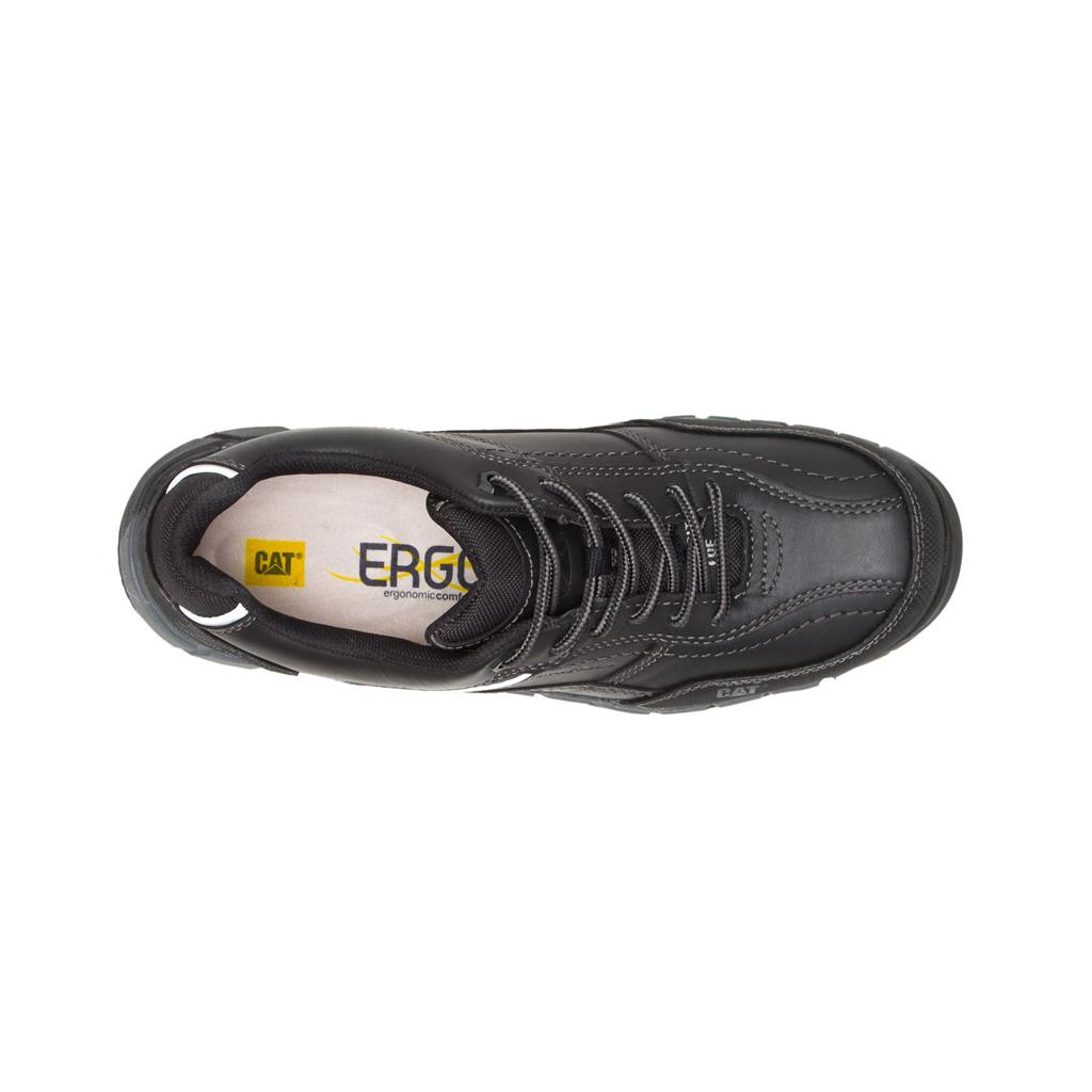 Caterpillar Streamline Leren Composite Neus Werkschoenen Heren Zwart  Belgie |  RBUHM-7083