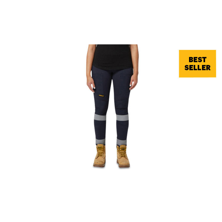 Caterpillar Taped Werk Stretch Legging Dames Donkerblauw  Belgie |  ZVDKG-3498