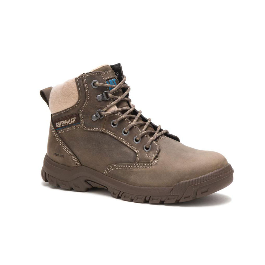 Caterpillar Tess Steel Neus Chukka Laarzen Dames Donkergrijs  Belgie |  THWJE-5231