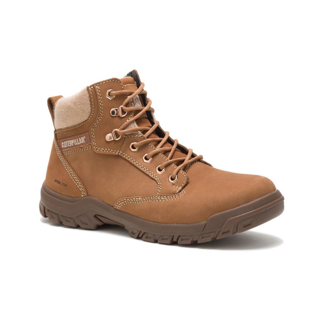 Caterpillar Tess Steel Neus Chukka Laarzen Dames Bruin  Belgie |  VUHES-7314