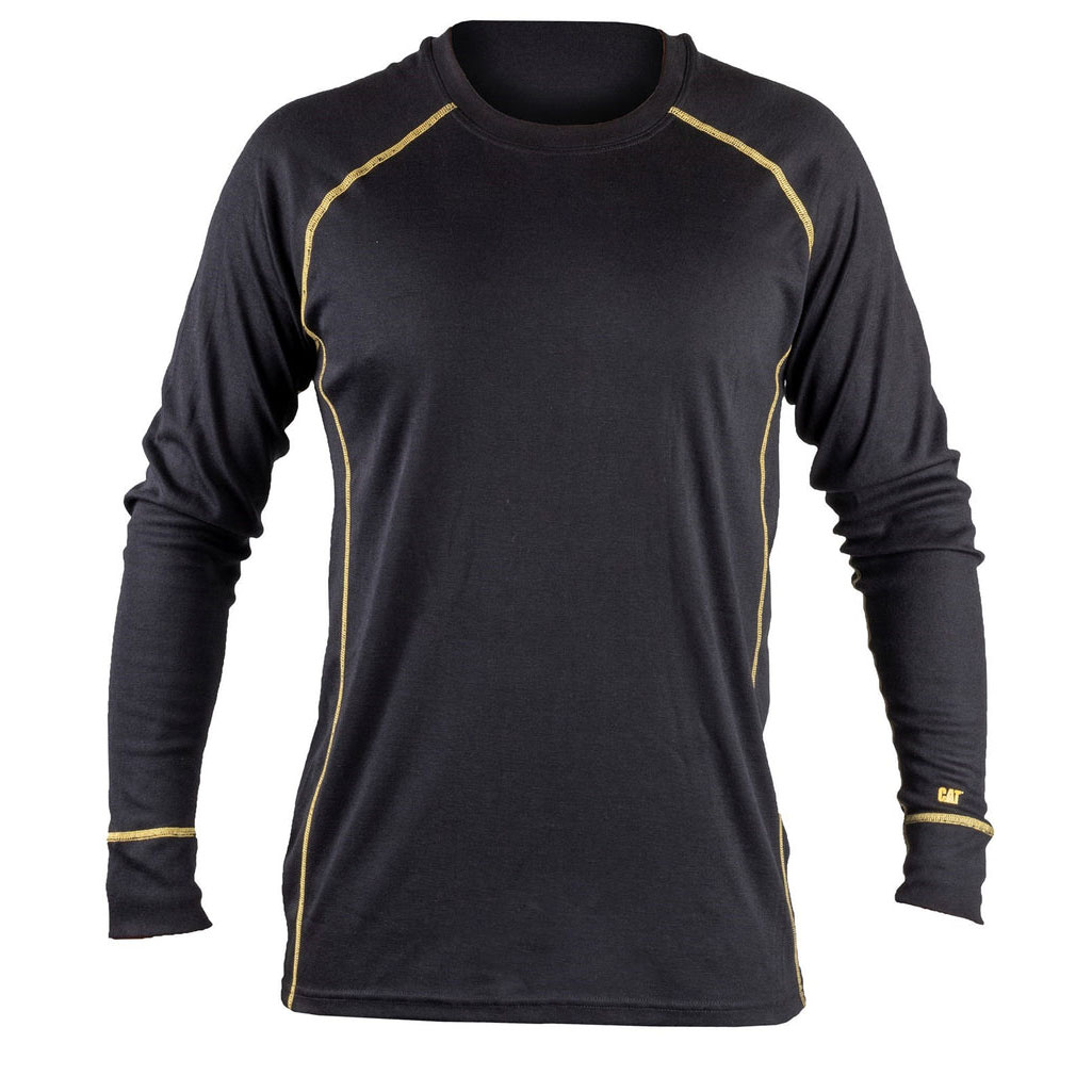 Caterpillar Thermo Long Sleeve Overhemd Heren Zwart  Belgie |  RYNDE-7954