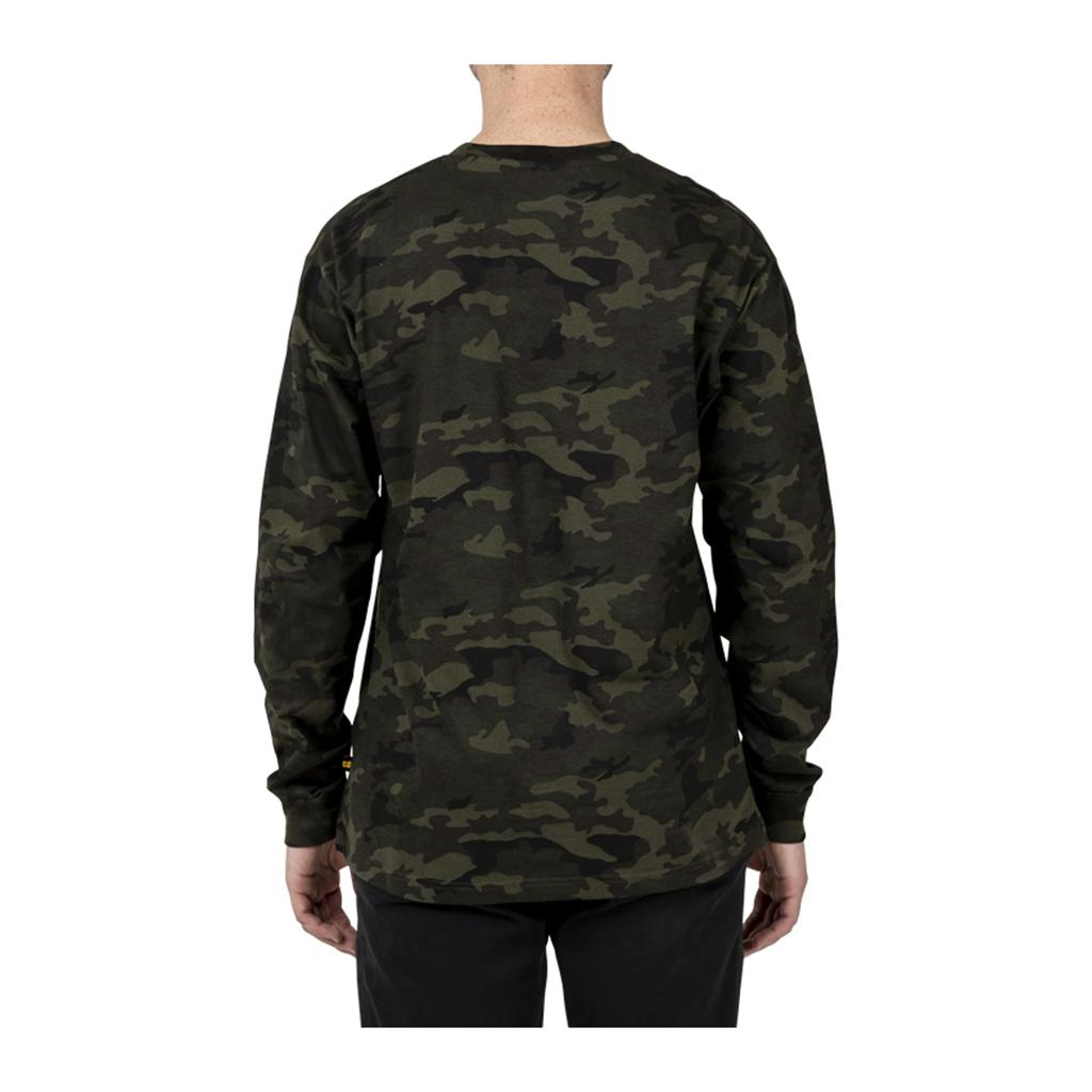 Caterpillar Trademark Banner Long Sleeve T-Shirts Heren Camo  Belgie |  AVKWP-4015