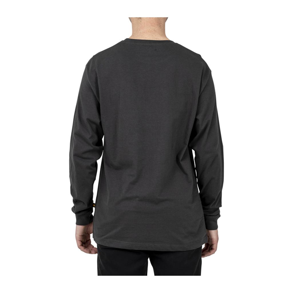 Caterpillar Trademark Banner Long Sleeve T-Shirts Heren Donkergrijs  Belgie |  MNRKI-1253