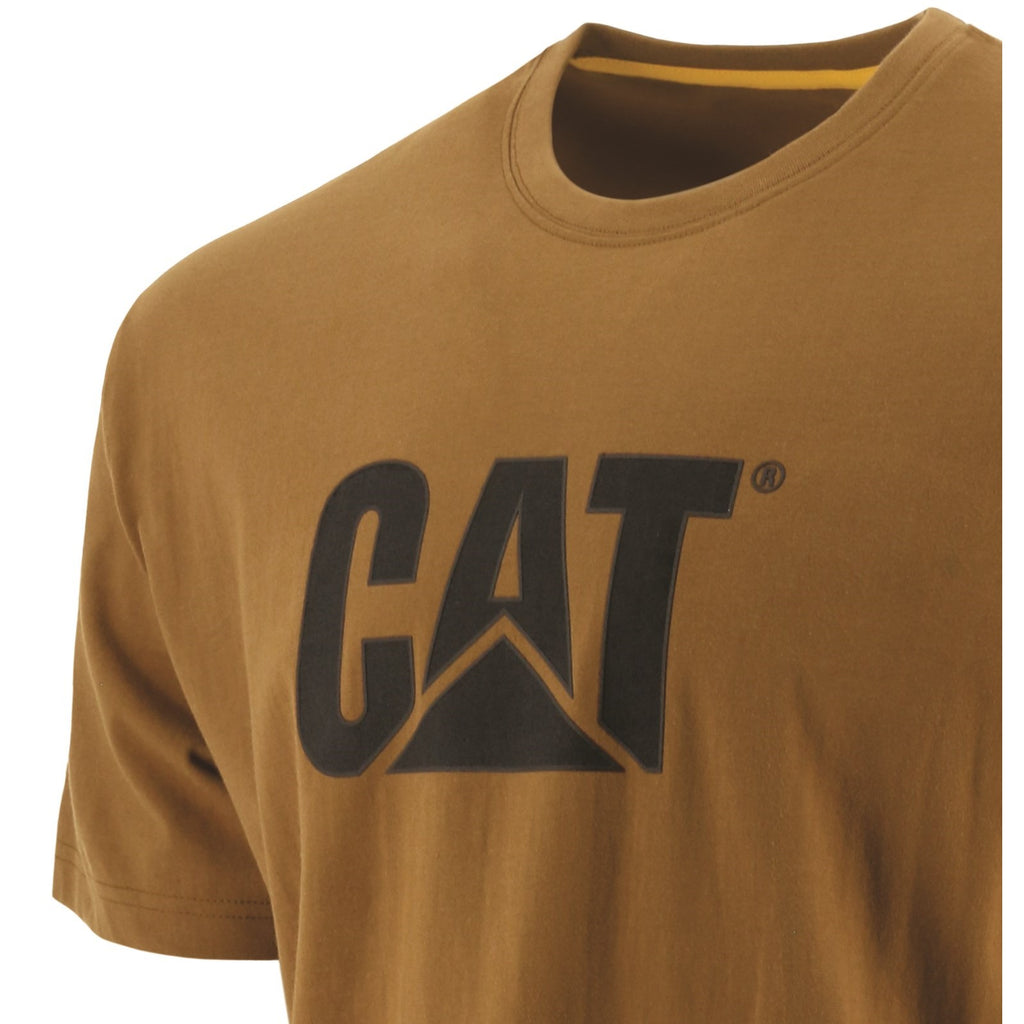 Caterpillar Trademark Logo T-shirts Heren Bruin  Belgie |  IPXMJ-2173