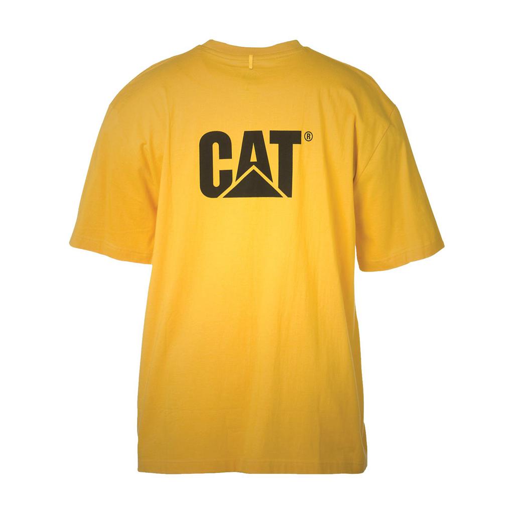 Caterpillar Trademark T-Shirts Heren Geel  Belgie |  COTUE-6710