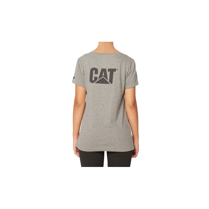 Caterpillar Trademark T-shirts Dames Donkergrijs  Belgie |  XKGNQ-8209