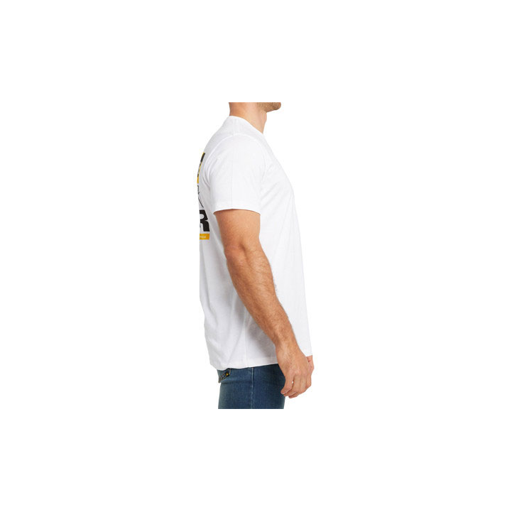 Caterpillar Traffic T-shirts Heren Wit  Belgie |  WNAXQ-0694