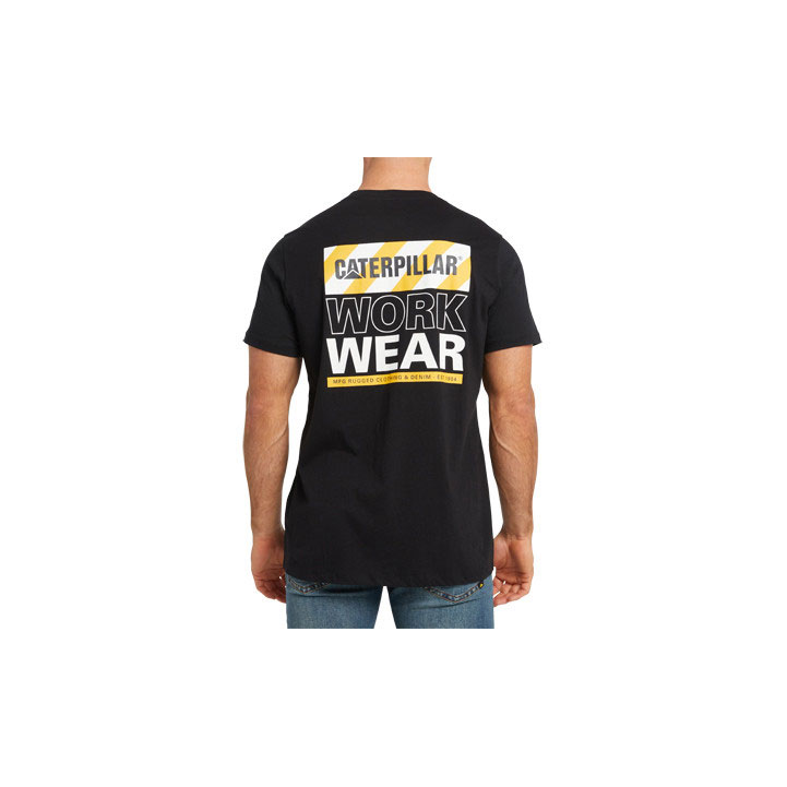 Caterpillar Traffic T-shirts Heren Zwart  Belgie |  ZQOPC-3476