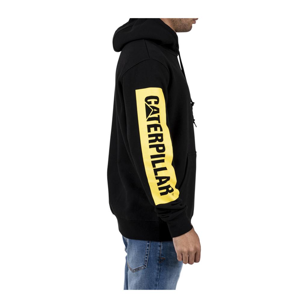 Caterpillar Triton Block Hoody Sweatshirts Heren Black/Yellow  Belgie |  BUVMP-6590