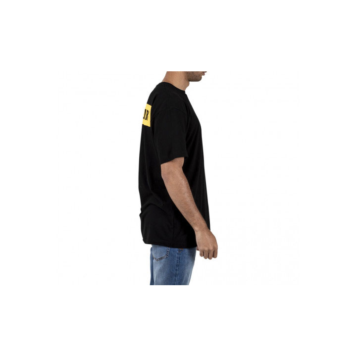 Caterpillar Triton Block Kort Sleeve T-shirts Heren Zwart  Belgie |  ATLUM-5648