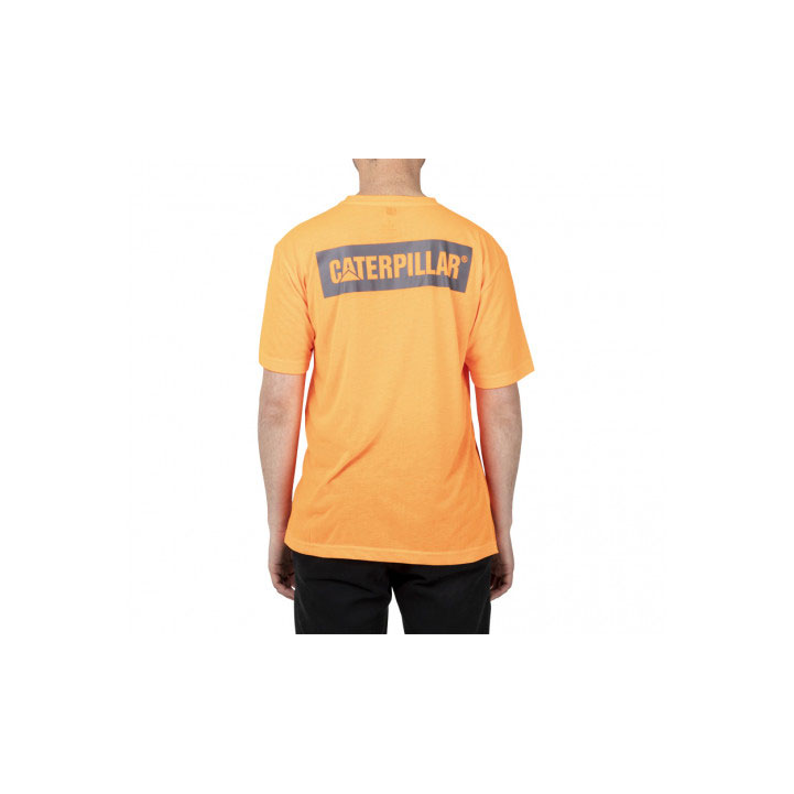 Caterpillar Triton Block Kort Sleeve T-shirts Dames Oranje  Belgie |  PBFQZ-0364