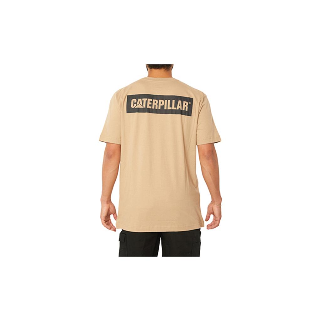 Caterpillar Triton Block S/S T-Shirts Heren Bruin  Belgie |  FERMH-3718