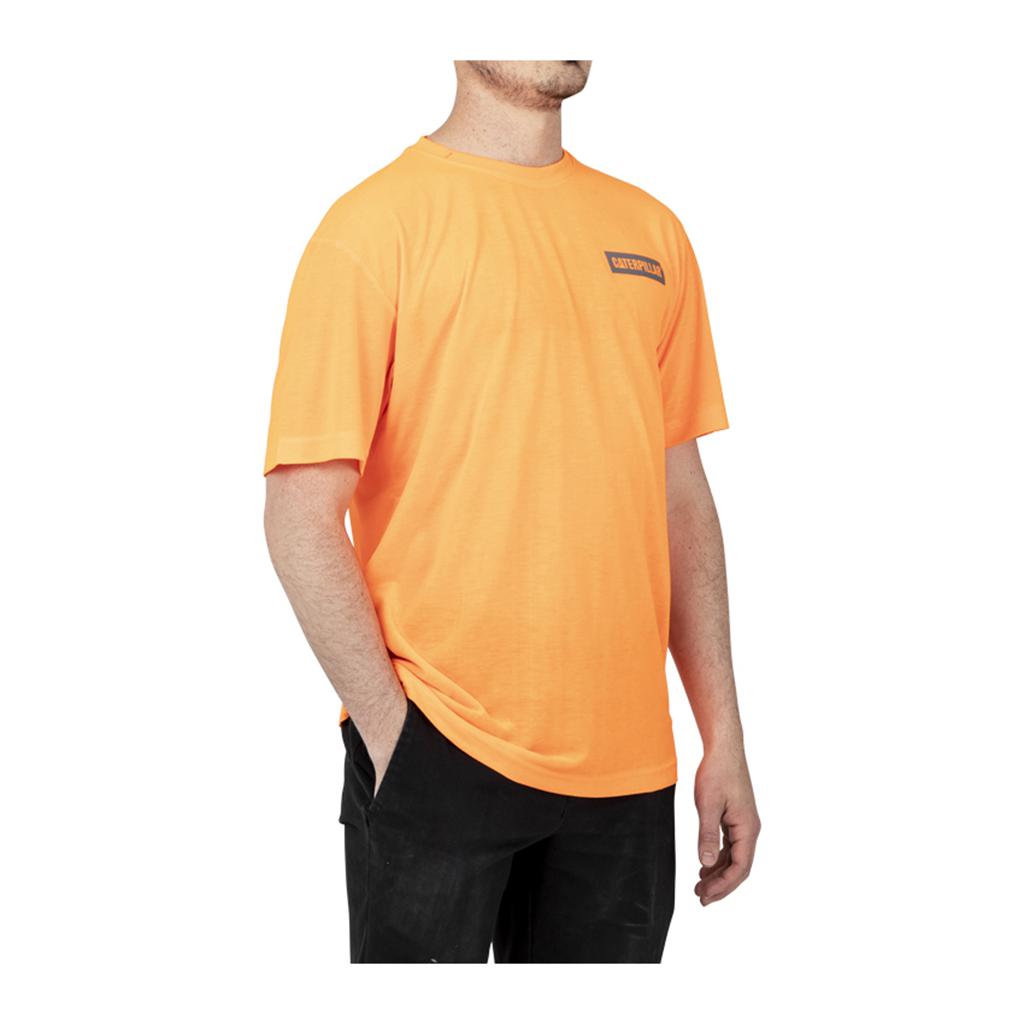 Caterpillar Triton Block S/S T-Shirts Heren Oranje  Belgie |  YJCUA-8163