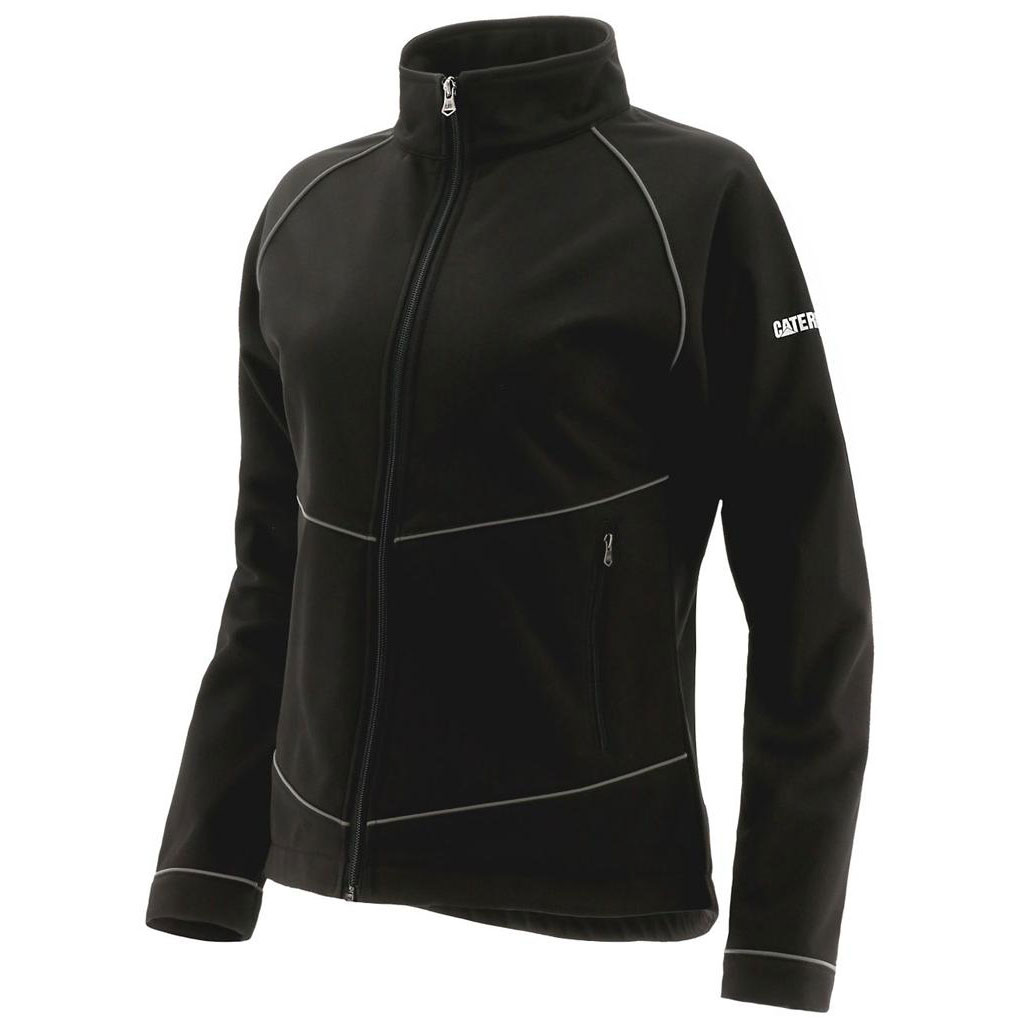 Caterpillar Triton Soft Shell Jassen Dames Zwart  Belgie |  UROXZ-6385