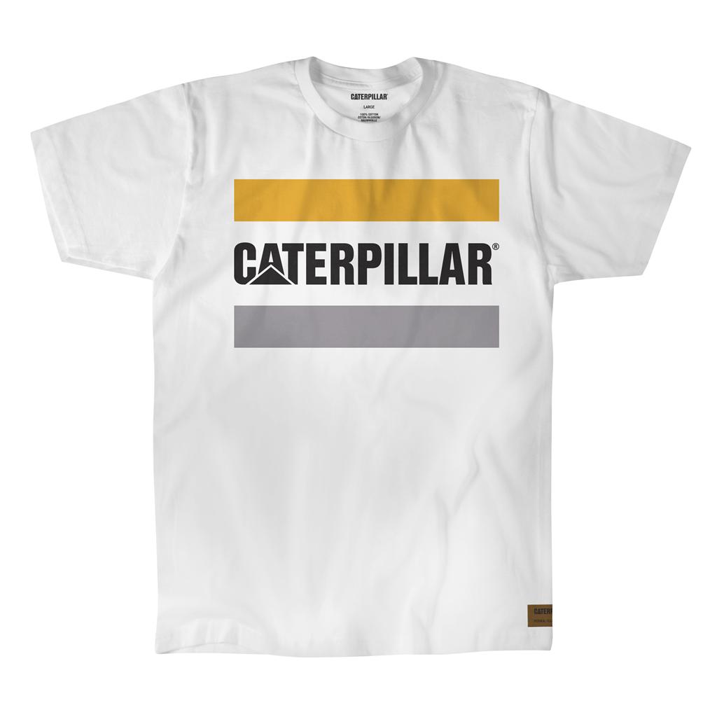 Caterpillar Werk Logo T-Shirts Heren Wit  Belgie |  YNBLU-2431