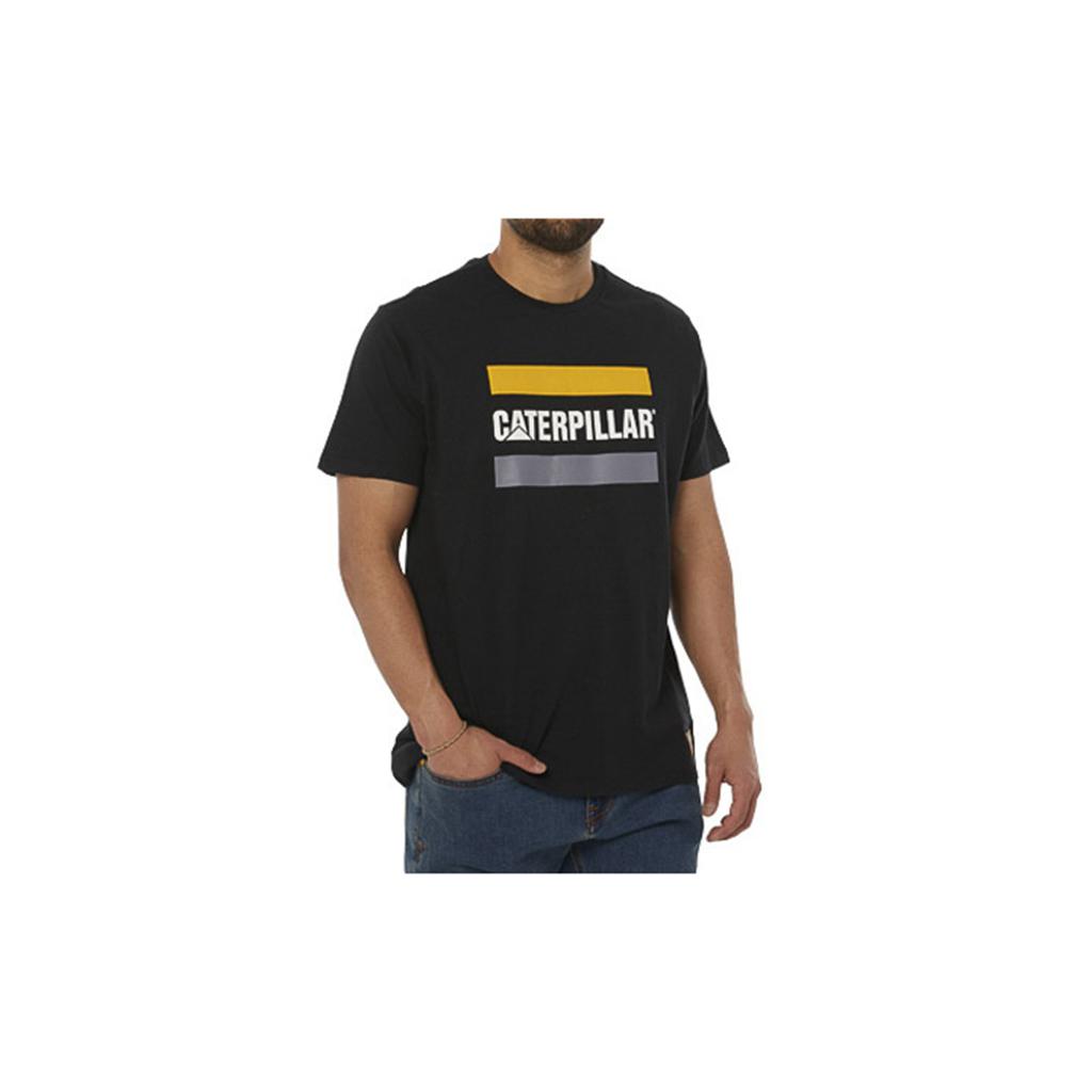 Caterpillar Werk Logo T-Shirts Heren Zwart  Belgie |  IEWFG-1748