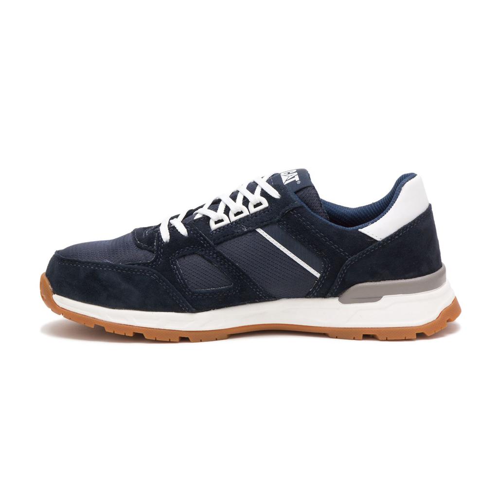 Caterpillar Woodward Steel Neus Sneakers Heren Blauw  Belgie |  WOBGY-6940