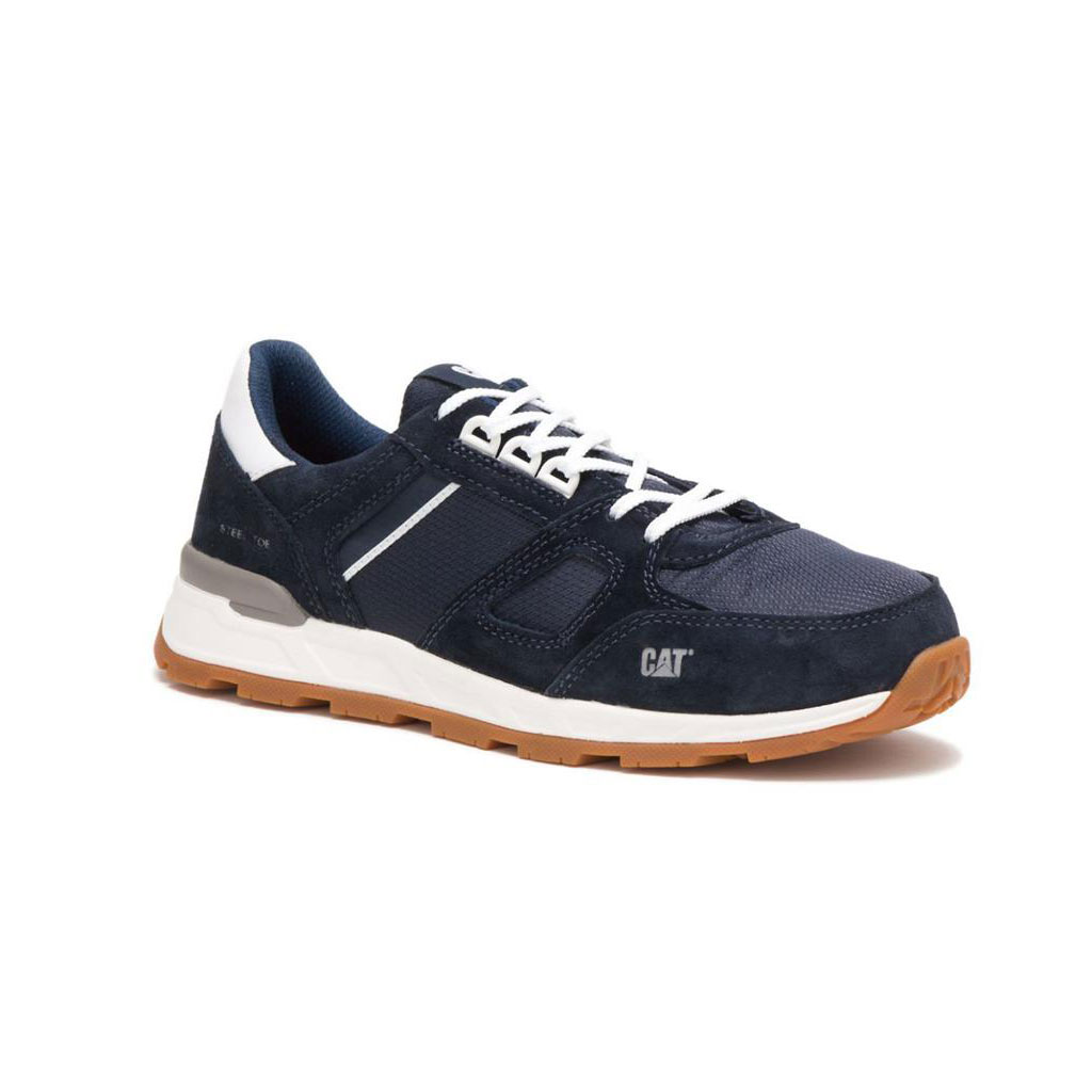 Caterpillar Woodward Steel Sneakers Heren Blauw  Belgie |  RIMBF-0542